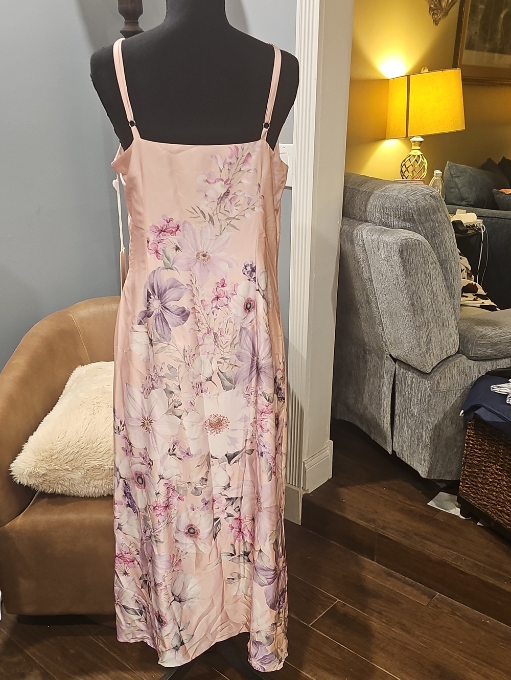 Joie Floral Slip Dress Sz M NWT - Picture 5 of 9